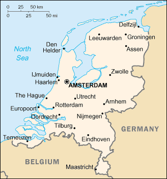 Map of the Netherlands
